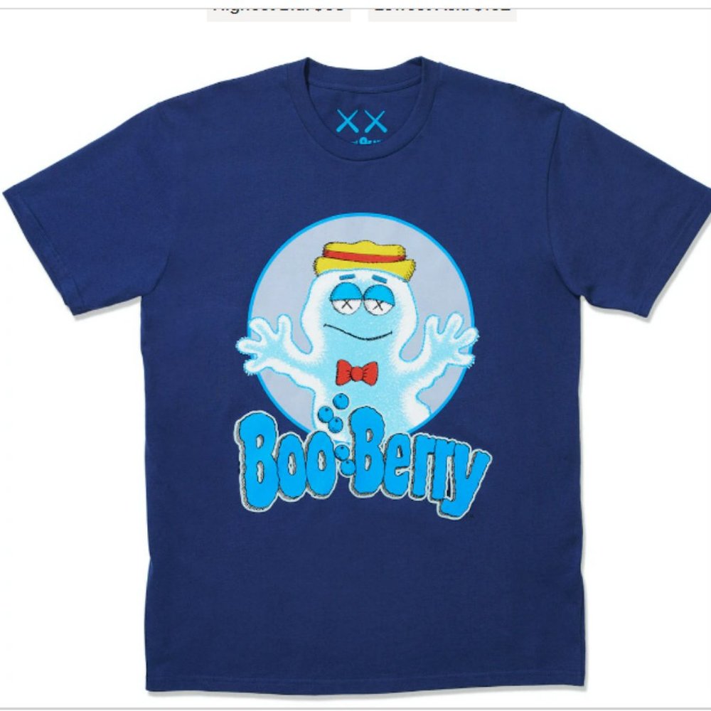 KAWS x Monsters Boo Berry T-shirt Blue